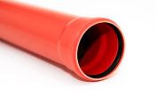 ФАСОННО ПАРЧЕ PVC ф315/1000 мм  SN8/ОРАНЖЕВО/