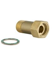 Удължител 1/2х3.5 см месинг с холендрова гайка TDM 23112