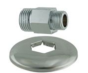 Нипел ХРОМ 1/2 за мека връзка с розетка TDM 372R1212