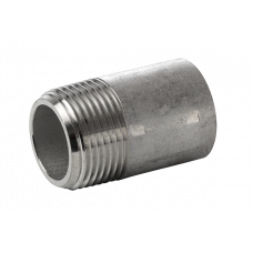 Нипел тръбен 3/8 единичен неръждаем  F316- 2034003