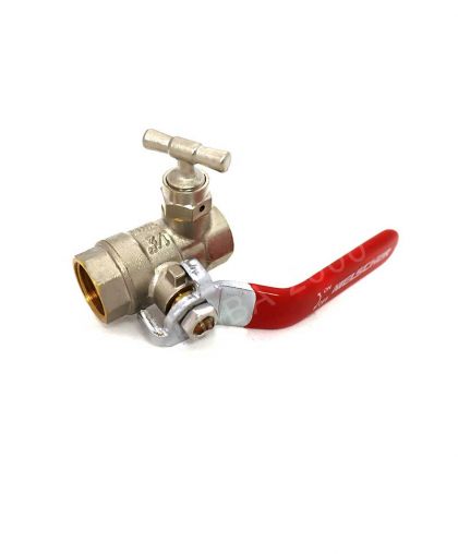 Кран сферичен 1/2 с изпускател MELSCHER BV3205-12