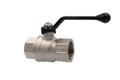 Кран сферичен 11/2 усилен дълга ЧЕРНА дръжка TDM-ITALY