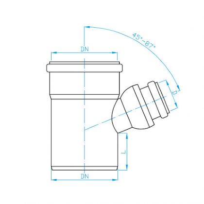 ППК разклонител единичен 50/50/ от45° до 87° раздвижен