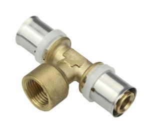 ПРЕС тройник женски TH 20х1/2х20 FT211/20х1/2х20