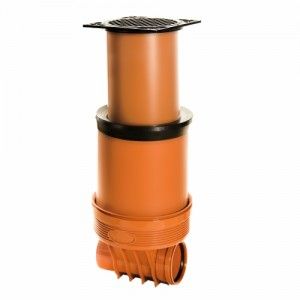 Шахта ф400/160 1вх+1из телескопична h0,9-1,4 капакВ125