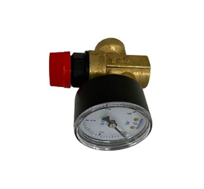 Вентил предпазен 3 бара 1/2 с манометър
