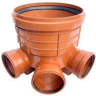 Дъно за шахта Ф400 3входа+1изход на ф160