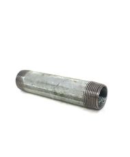 Тръбичка 1 13см поцинкована с две резби за водомер 3/4