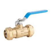 Кран за тръба ПЕ ф20 месингов  GENEBRE