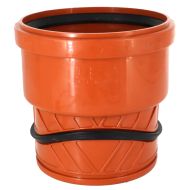 ППК Муфа ф160 М/Ж с гума за тръба /оранжева/