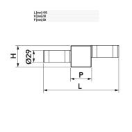 Сифон за конденз  вертикален/хоризизонтален воден затвор  вход и изход ф25/20  11126322